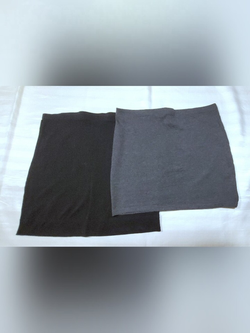 2 H&M Mini Skirts Gray Black Sz M
